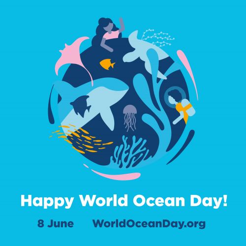Happy World Ocean Day Instagram Square